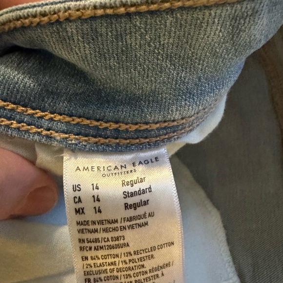 American Eagle Outfitters Women's Kick Boot Jeans - Light Blue - Picture 6 of 6